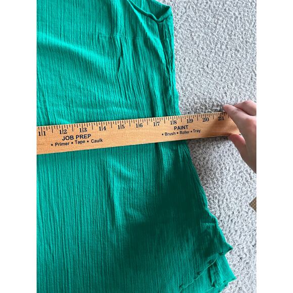 Soft Surroundings Tank Top Medium Lined Gauze Sleeveless Green Cotton Boho Beach - Picture 8 of 11